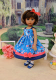 Blue Bunny - dress, socks & shoes for Little Darling Doll or 33cm BJD