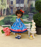 Blue Bunny - dress, socks & shoes for Little Darling Doll or 33cm BJD
