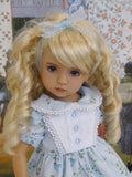 Blue Monday - dress, tights & shoes for Little Darling Doll