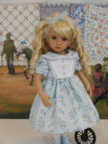 Blue Monday - dress, tights & shoes for Little Darling Doll