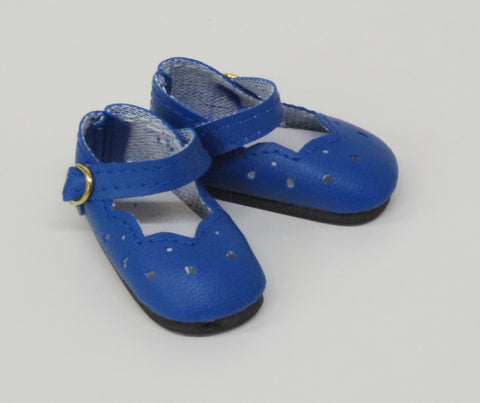 Scallop Mary Jane Shoes - Blue