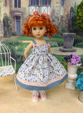 Bohemian Feathers - dress, socks & shoes for Little Darling Doll or 33cm BJD