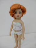 Bonnie Wig in Darkest Carrot Red - for Little Darling dolls