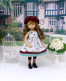 Boston Terrier - dress, hat, tights & shoes for Little Darling Doll or 33cm BJD
