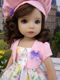 Botanical Butterfly - dress, jacket, beret, socks & shoes for Little Darling Doll or 33cm BJD