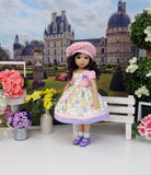 Botanical Butterfly - dress, jacket, beret, socks & shoes for Little Darling Doll or 33cm BJD