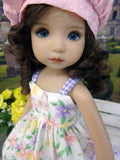 Botanical Butterfly - dress, jacket, beret, socks & shoes for Little Darling Doll or 33cm BJD