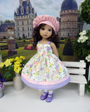 Botanical Butterfly - dress, jacket, beret, socks & shoes for Little Darling Doll or 33cm BJD