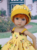 Brown Sugar - dress, hat, socks & saddle shoes for Little Darling Doll or other 33cm BJD