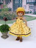 Brown Sugar - dress, hat, socks & saddle shoes for Little Darling Doll or other 33cm BJD