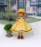 Brown Sugar - dress, hat, socks & saddle shoes for Little Darling Doll or other 33cm BJD