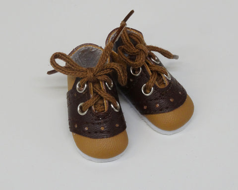 Saddle Shoes - Dark Brown & Tan