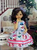 Build A Snowman - dress, tights & shoes for Little Darling Doll or 33cm BJD