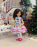 Build A Snowman - dress, tights & shoes for Little Darling Doll or 33cm BJD