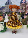 Bumblebee - dress & sandals for Little Darling Doll or 33cm BJD