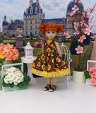 Bumblebee - dress & sandals for Little Darling Doll or 33cm BJD