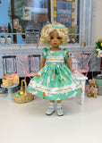 Bunny Garden - dress, socks & shoes for Little Darling Doll