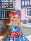 Bunny Meadow - dress, hat, tights & shoes for Little Darling Doll