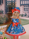Bunny Meadow - dress, hat, tights & shoes for Little Darling Doll