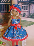 Bunny Meadow - dress, hat, tights & shoes for Little Darling Doll