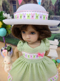 Bunny Peeps - dress, hat, tights & shoes for Little Darling Doll or 33cm BJD