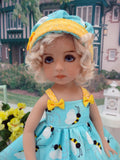 Busy Bee - dress, hat & sandals for Little Darling Doll or other 33cm BJD