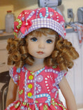 Candy Cane Kid - dress, hat, tights & shoes for Little Darling Doll or 33cm BJD