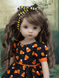 Candy Corn - dress, tights & shoes for Little Darling Doll or 33cm BJD