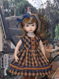 Canterbury Plaid - dress, tights & shoes for Little Darling Doll or 33cm BJD