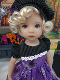 Caught in Spider Webs - dress, beret, tights & shoes for Little Darling Doll or 33cm BJD