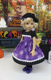 Caught in Spider Webs - dress, beret, tights & shoes for Little Darling Doll or 33cm BJD