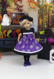 Caught in Spider Webs - dress, beret, tights & shoes for Little Darling Doll or 33cm BJD