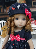 Chalkboard Love - dress, hat, tights & shoes for Little Darling Doll