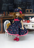Chalkboard Love - dress, hat, tights & shoes for Little Darling Doll