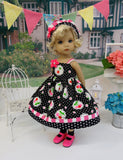 Cherry Cutie - dress, hat, socks & shoes for Little Darling Doll or 33cm BJD