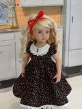 Cherry Pie - dress, tights & shoes for Little Darling Doll