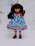 Chilly Willy - dress, blouse, tights & shoes for Little Darling Doll or 33cm BJD