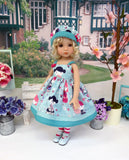 China Doll - dress, hat, tights & shoes for Little Darling Doll or 33cm BJD