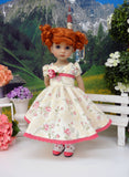 China Rose - dress, socks & shoes for Little Darling Doll or other 33cm BJD