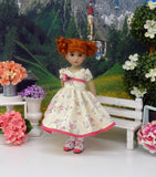 China Rose - dress, socks & shoes for Little Darling Doll or other 33cm BJD