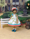 Chinese Lantern - dress, hat, socks & shoes for Little Darling Doll or 33cm BJD