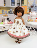 Chocolate Delights - dress, socks & shoes for Little Darling Doll or 33cm BJD