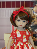 Christmas Angel - dress, tights & shoes for Little Darling Doll or 33cm BJD