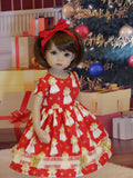 Christmas Angel - dress, tights & shoes for Little Darling Doll or 33cm BJD