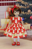 Christmas Angel - dress, tights & shoes for Little Darling Doll or 33cm BJD