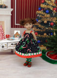 Christmas Candy Canes - dress, tights & shoes for Little Darling Doll or 33cm BJD