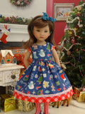 Christmas Trinkets - dress, tights & shoes for Little Darling Doll or 33cm BJD