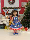 Christmas Trinkets - dress, tights & shoes for Little Darling Doll or 33cm BJD