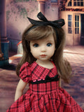 Cinnamon Plaid - dress, socks & shoes for Little Darling Doll or other 33cm BJD