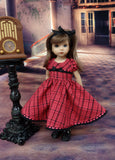 Cinnamon Plaid - dress, socks & shoes for Little Darling Doll or other 33cm BJD
